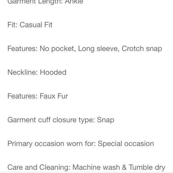 CAT & JACK Baby Santa BodySuit Hooded Jumpsuit - Picture 5 of 6